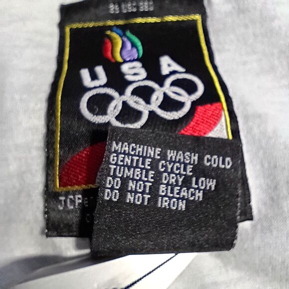 Vintage 90s Team USA Olympics Windbreaker Loose Fit Embroidered Men's M Atlanta - Picture 7 of 10